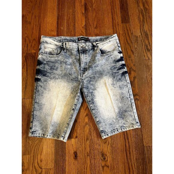Southpole Men’s Denim Shorts Size 34 Slim Acid Wash Y2K - Picture 1 of 8